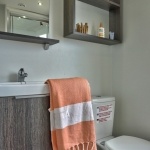 Salle d'eau - Location mobil-home  Privilège 2 Chambres - Camping Paimpol