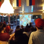 Grand écran pour la Finale de Foot