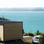Mobil-home face à la mer