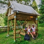 Tente bivouac pour deux personnes - Camping Côtes d'Armor GR34